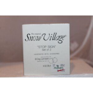 Dept 56 Snow Village - Stop Signs, set of 2